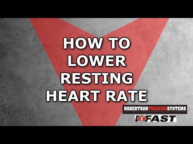 How to Lower Resting Heart Rate