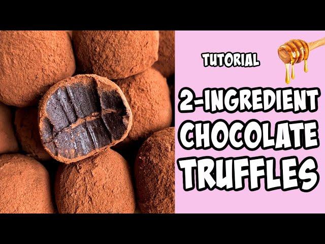 2-Ingredient Truffles! tutorial #Shorts