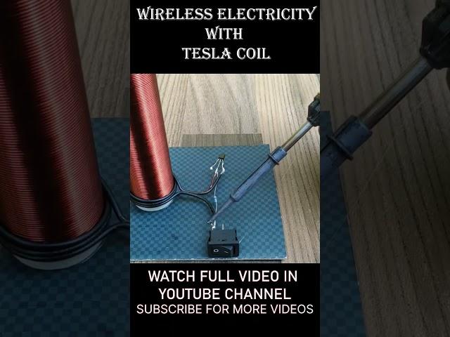 Making tesla coil for wireless electricity #teslacoil #scienceproject #diyforkids