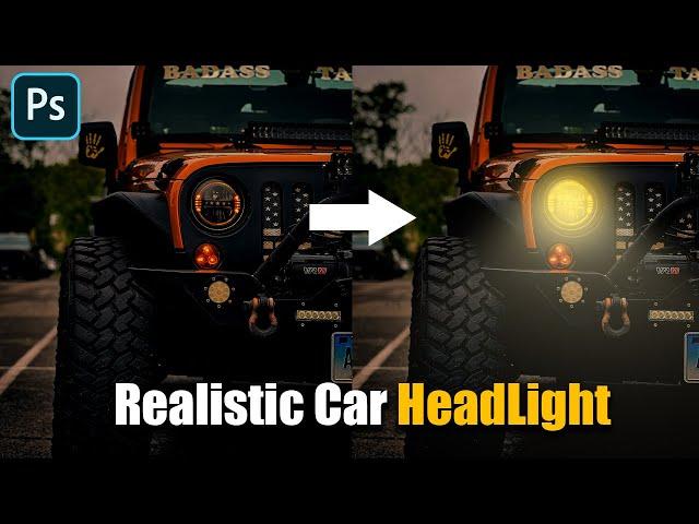 Realistic Car Light Effect - Best Photoshop Tutorial