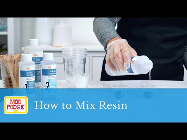 Mod Podge Resin - How to Mix Resin