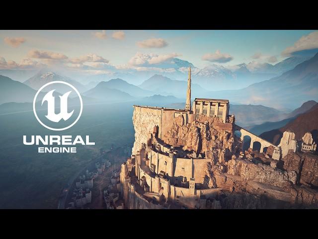 Epic Re-Creation of Minas Tirith With Unreal  Engine 5 #lotr
