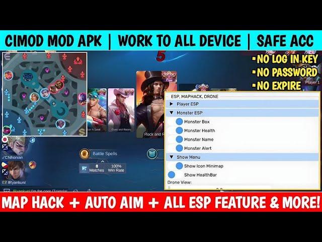 ML CHEAT 2025 ML MOD MENU - NO KEY | NO PW | UNLOCK ALL SKIN | MAP HACK RADAR | DRONE VIEW & MORE