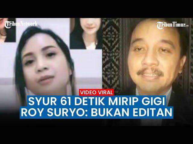 VIRAL VIDEO Syur Mirip Nagita Slavina, Roy Suryo Sebut Bukan Editan