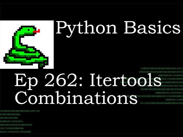 Python Basics Itertools Combinations Method