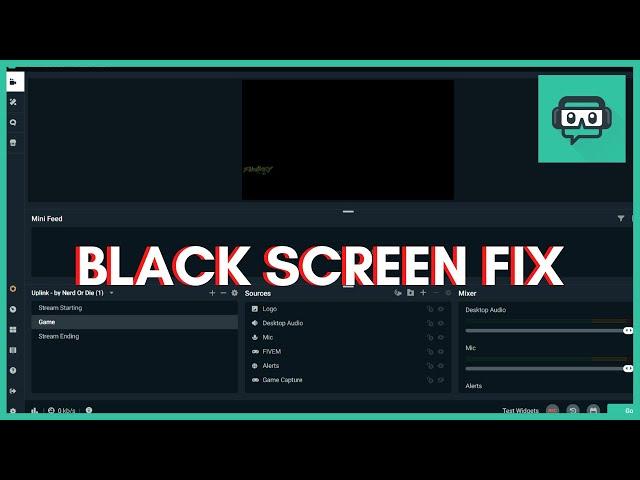 How To Fix Streamlabs OBS Black Screen in Game Capture or Display Capture 2020