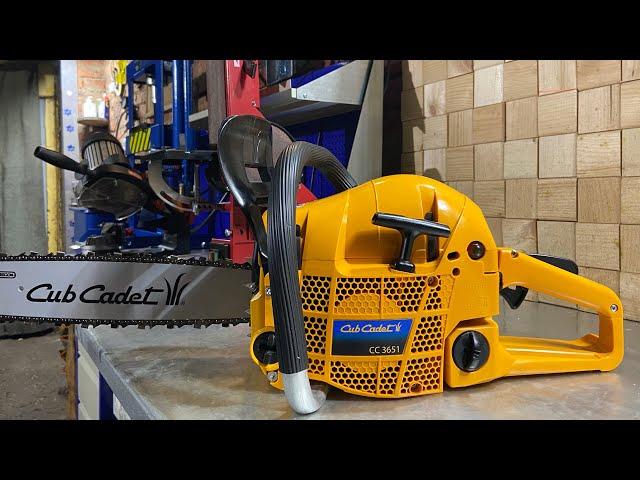 Cub Cadet CC 3651(SOLO 651). Бензопила продуманная до мелочей!