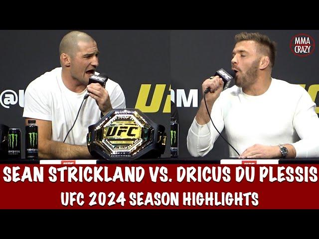 Sean Strickland vs. Dricus Du Plessis Press Conference Highlights for 2024 Season