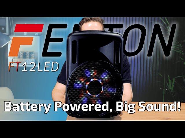 Testing the Fenton FT12LED - A Portable Karaoke PA System with Bluetooth and Wireless Microphone