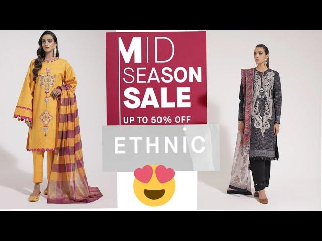 ethnic by outfitter sale 2021| ethnic summer sale 2021 uptp 50% off | ethnic unstitched sale 2021