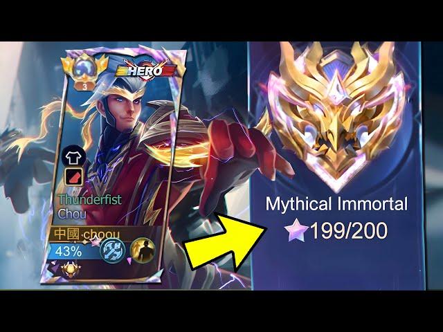 THUNDERFIST CHOU IS FINALLY BACK!! + INTENSE GAMEPLAY - Mobile Legends