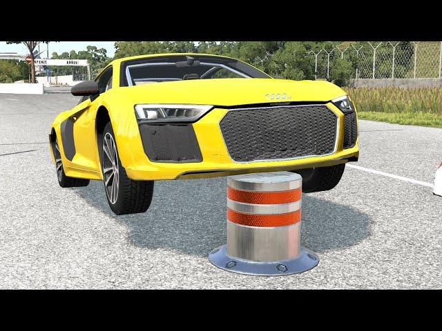 Cars vs Bollards #3 – BeamNG.Drive