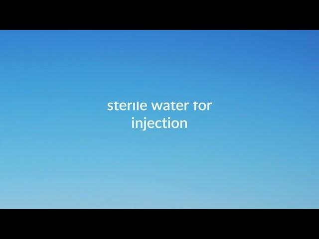 sterile water for injection