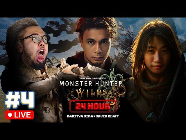 MAKIN SERU NIH! - Monster Hunter Wilds Live Stream 24 Jam (4) With @radityadika @davidbeatt ​