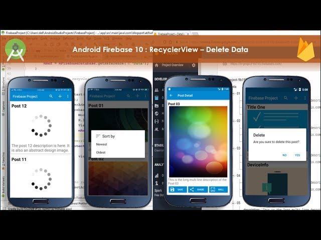 Android Firebase 10 : RecyclerView – Delete Data