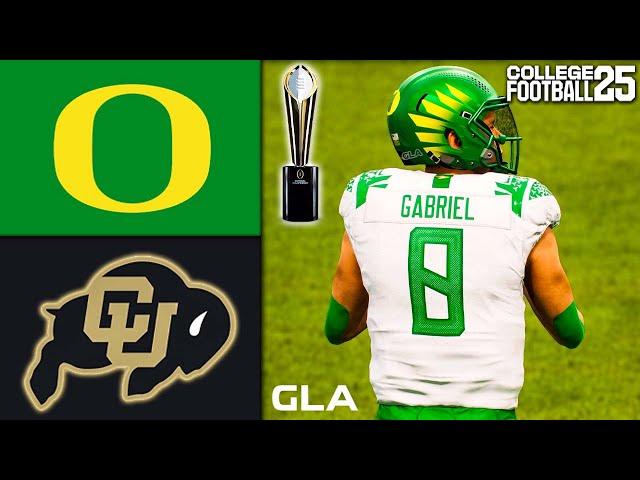 Oregon vs. Colorado | CFP National Championship Simulation | EA College Football 25 PS5