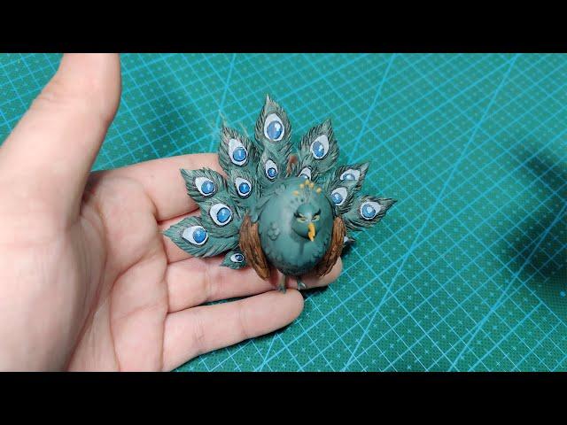 手工自製飢荒孔雀軟陶泥教學 Sculpting Don't Starve Peagawk - Polymer Clay (Fimo) Tutorial