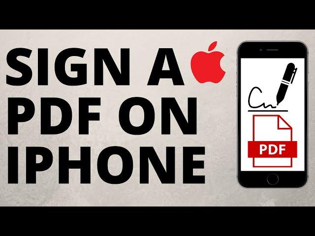 How to Sign a PDF on iPhone  - Add Signature to any document on iPhone