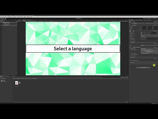 Translate your game in Unity with UI Toolkit Component and Localization Package !