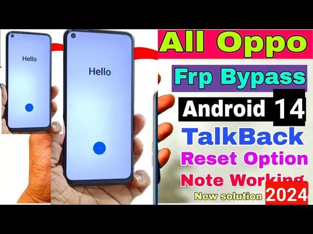 All Oppo FRP Bypass Android 13 Update | New Trick 2024 | All Oppo Google Account Bypass Without Pc |