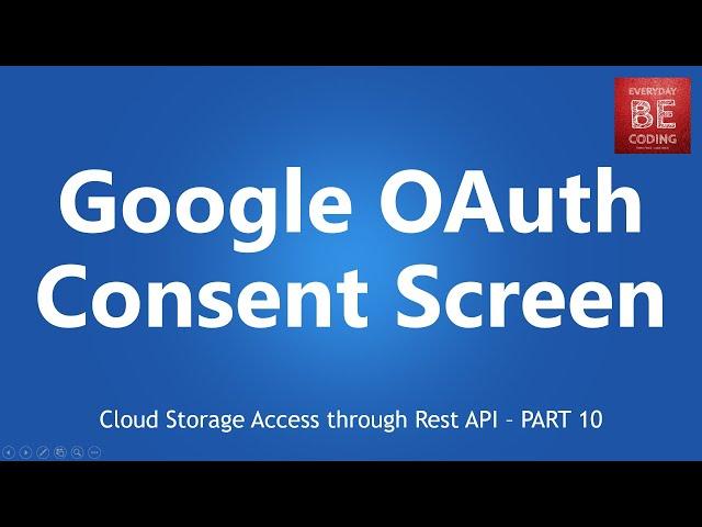 Setup Google OAuth Consent Screen in Developer Console