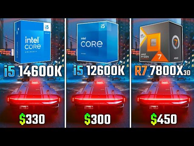 INTEL i5-14600K vs INTEL i5-12600K vs RYZEN 7 7800X3D | Test in 6 Games