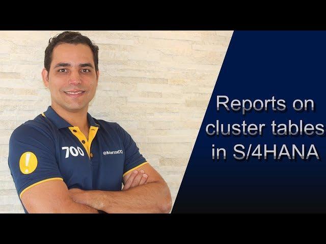 Reports on cluster tables in S/4HANA