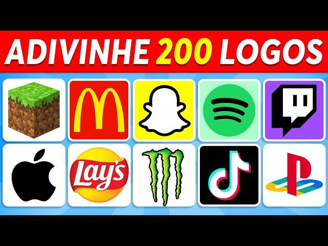 Adivinhe o Logo em 3 Segundos | 200 Logos Famosos | Quiz de Logo 2024