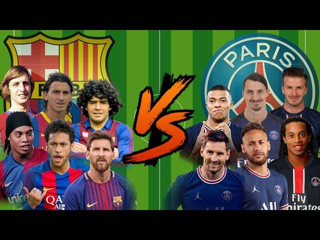 FCB Legends vs PSG Legends(Barcelona vs Paris Saint-Germain)