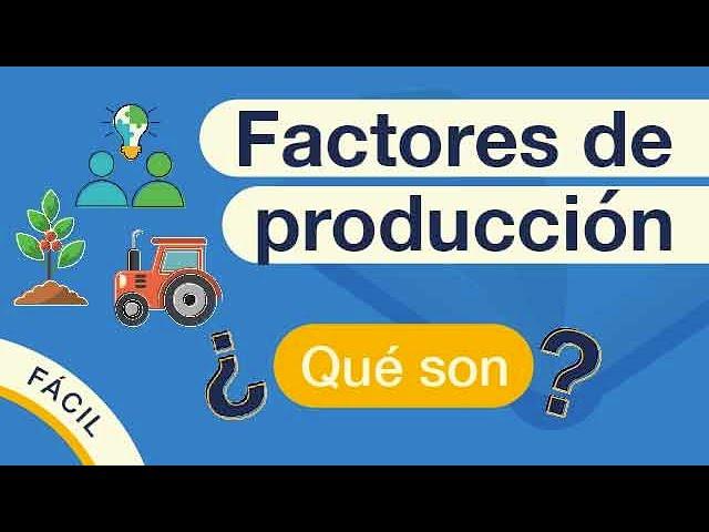 ¿Qué son los FACTORES DE PRODUCCIÓN? | Explicado FÁCIL 