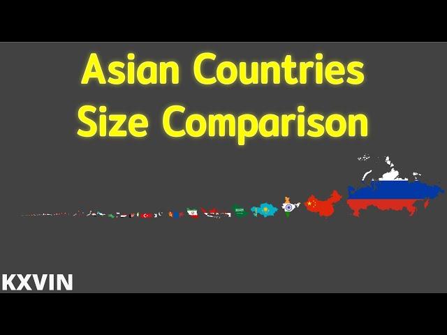 Asia Size Comparison By Land Area | Kxvin