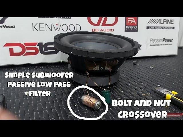 Simple Passive Low Pass Filter | Subwoofer Crossover