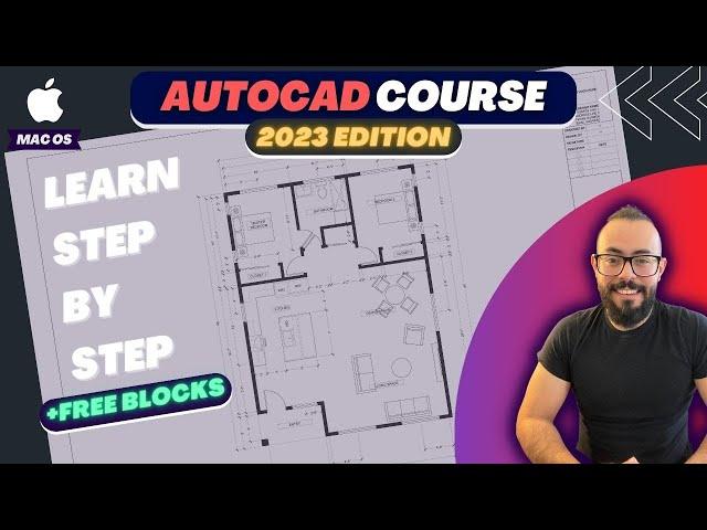 AutoCAD Mac 2023 Complete Course - Learn AutoCAD in One Video!