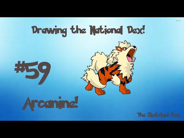 Drawing the National Dex - Arcanine #59