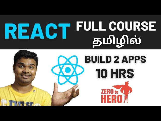 React Js Tutorial for beginners in Tamil 2024 |Full Course for Beginners |Basic to Advanced concepts