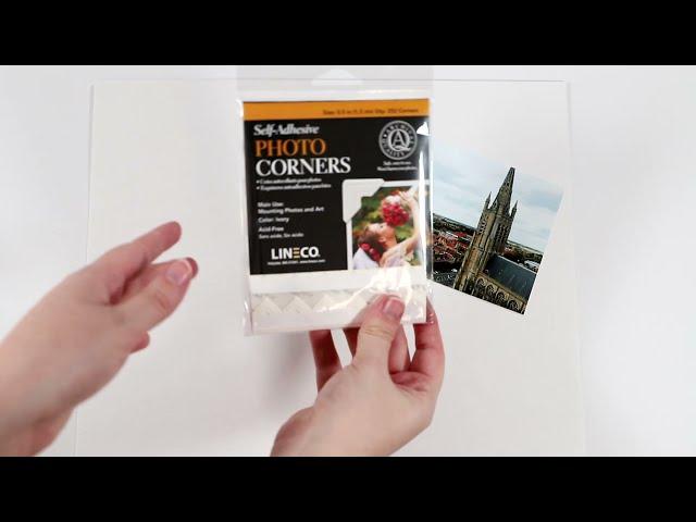 See it in Action: Lineco Ivory Photo Corners