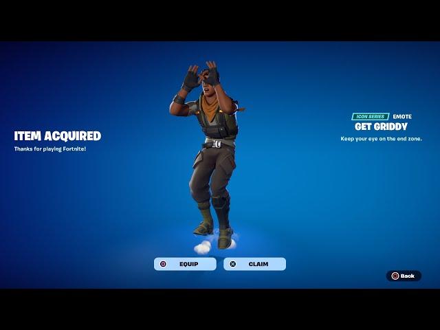 GET GRIDDY EMOTE RETURN RELEASE DATE IN FORTNITE ITEM SHOP CHAPTER 5 SEASON 2!