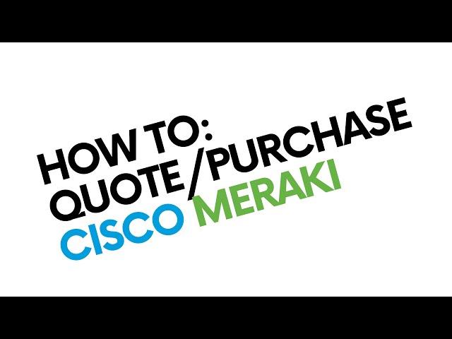 Meraki Partners and Distributors - How to Quote