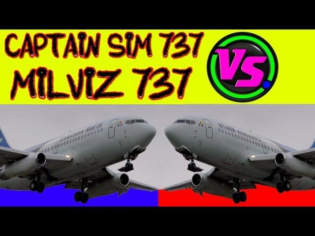 Captain Sim 737 vs Milviz 737 FSX HD