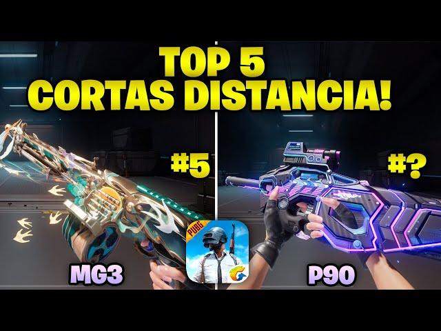 TOP 5 MEJORES ARMAS DE CORTA DISTANCIA EN PUBG MOBILE!!