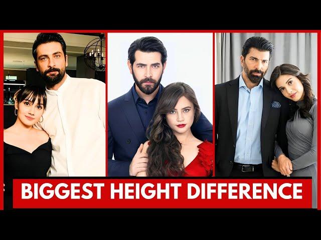 Famous Turkish Drama Couples With Biggest Height Difference Part (2)| Famous Turkish Actors 2024