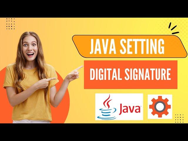 Java Setting for Digital Signature -  e tender java setting