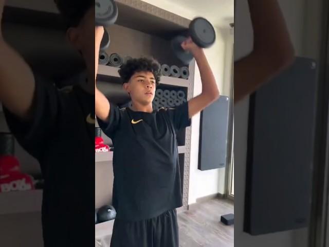 cristiano ronaldo jr workout#shortvideo #viral #cr7 #football #cristanoronaldo7 #cr7jr