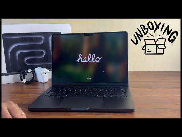 Macbook M4 Pro, 14-Inch Unboxing | Space Black | Standard Display