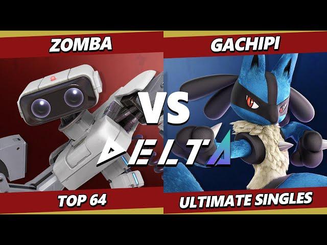 Delta 4 - Zomba (ROB) Vs. Gachipi (Lucario) Smash Ultimate - SSBU