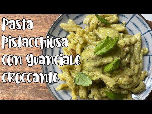 Pasta PISTACCHIOSA con GUANCIALE CROCCANTE