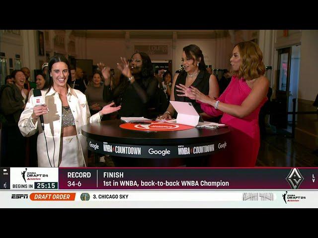 Caitlin Clark Interview At 2024 WNBA Draft | Iowa Hawkeyes