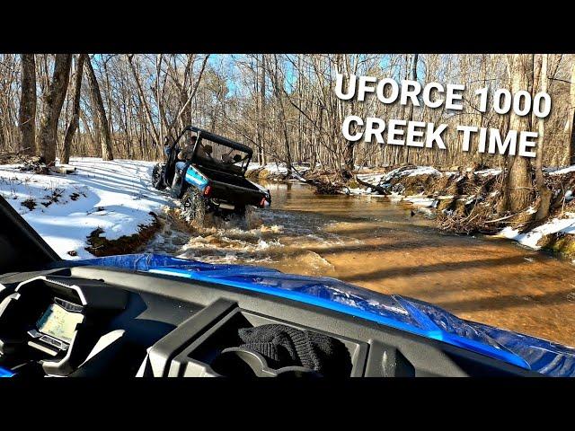 2021 CFMOTO UFORCE 1000 & ZFORCE Creek Riding | Beautiful GoPro Footage