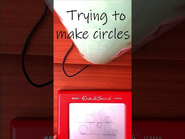 ETCH A SKETCH 22 : A set of circles gone wrong #etchasketch #shorts #doodle