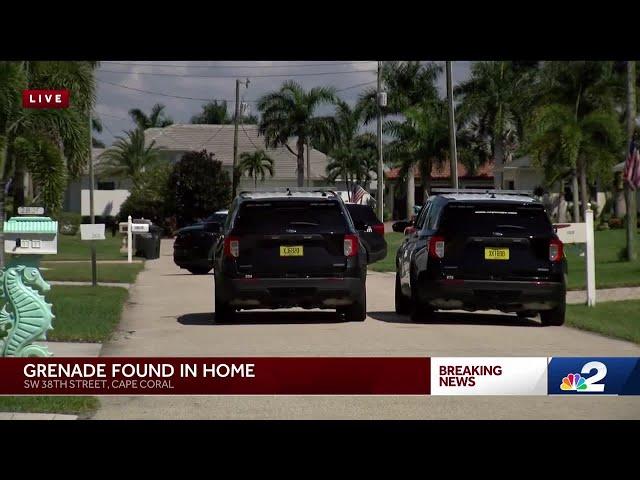 Hand grenade found at Cape Coral home, part of street evacuated